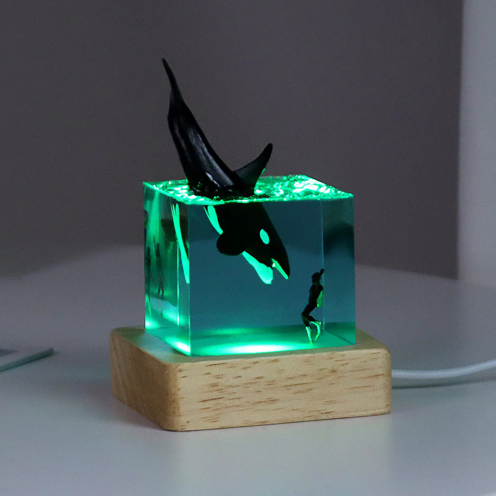 Futuristic Shark Mini-Cube Lamp