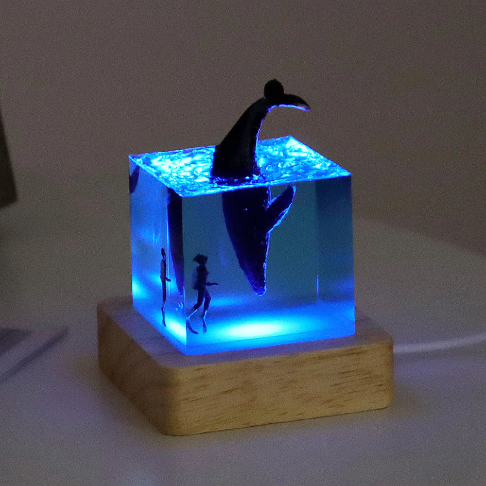 Futuristic Shark Mini-Cube Lamp