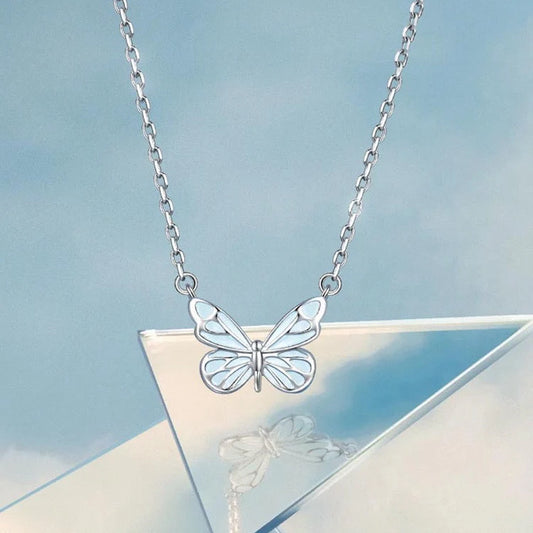 Blue Luminous Smart Butterfly Necklace