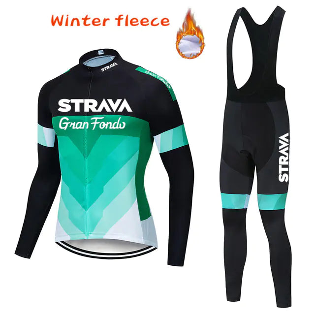 2025 Winter Fleece Cycling Outfit for Men (Set)