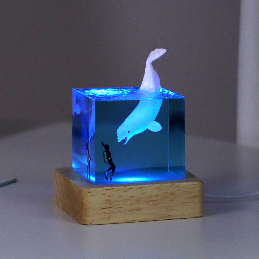Futuristic Shark Mini-Cube Lamp