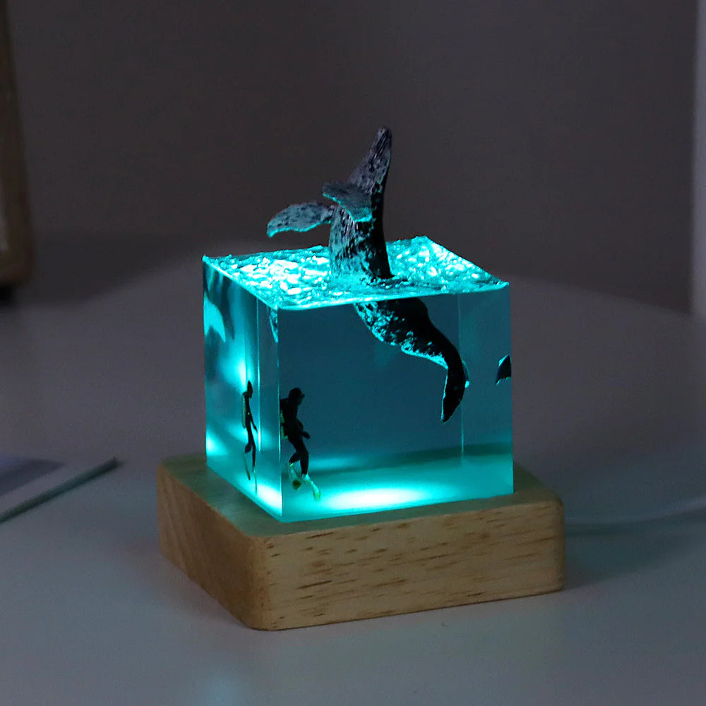 Futuristic Shark Mini-Cube Lamp