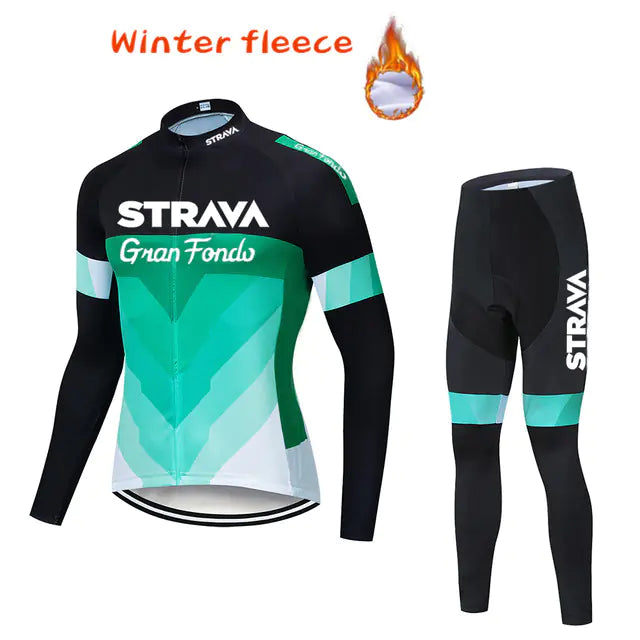 2025 Winter Fleece Cycling Outfit for Men (Set)