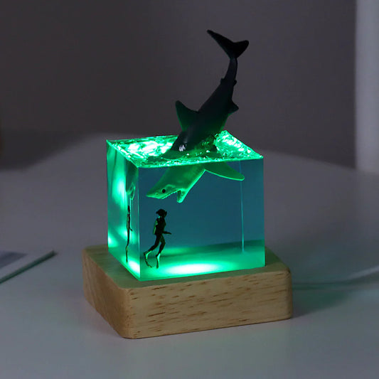 Futuristic Shark Mini-Cube Lamp
